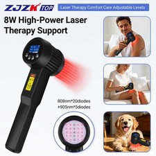 8W Handheld MLS Laser Therapy 808/905nm Rechargeable Pain Relief for Humans Pets