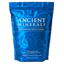 Magnesium Bath Flakes Pure Zechstein Chloride 8 lb Bag Ancient Minerals Soaking