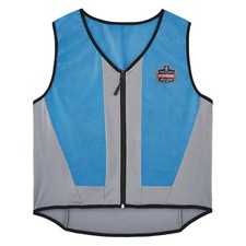 CHILL-ITS BY ERGODYNE 6667 Cooling Vest,4 hr. Time,2XL Size,Blue 56KA71