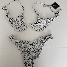 White And Black Zaful Forever Young Women  s Bikini Set Size 6 NWT