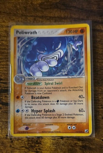 Poliwrath 11/115 EX Unseen Forces Holo