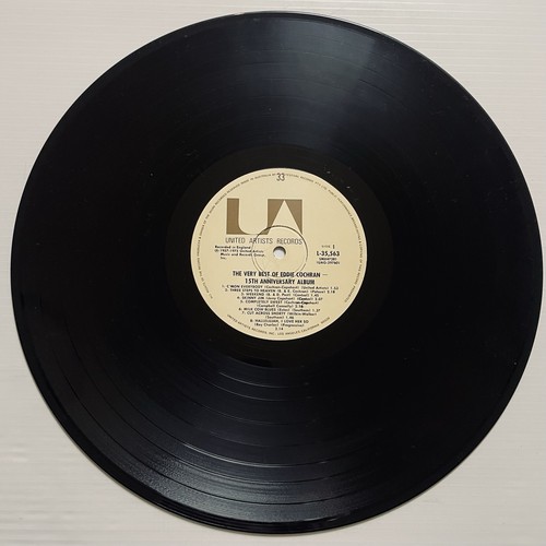 Eddie Cochran The Very Best Of 15th Anniversary Vinyl Record 12” 33RPM UA 1975 - Picture 10 of 24