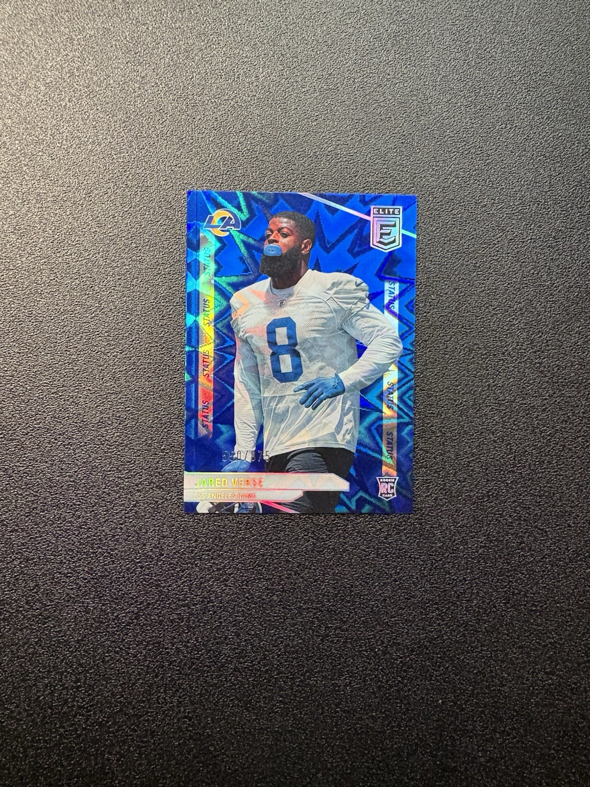 2024 Panini Donruss Elite Jared Verse Rookie Blue Status Explosion /875 Rams