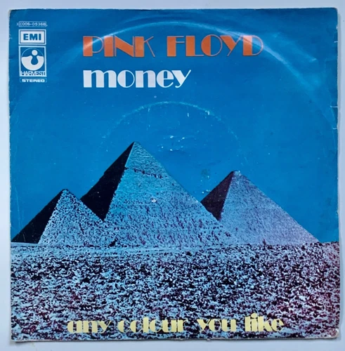 PINK FLOYD 1973 Vinyl 7" Single MONEY Dark Side of The Moon EMI Harvest ITALIA