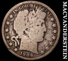 1906-D Barber Half Dollar - Scarce  Better Date  No Reserve  #J9577