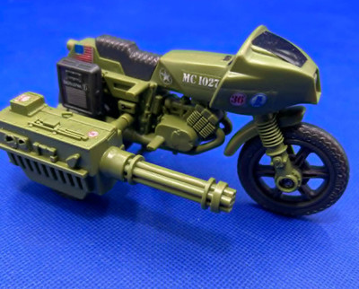 Vintage 1982 GI Joe ARAH RAM Rapid Fire Motorcycle Complete w Saddlebags