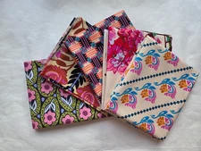 5 Fat Quarters - Pink Anna Maria FQ 18 x 22 Cotton Quilting Fabric Version 2