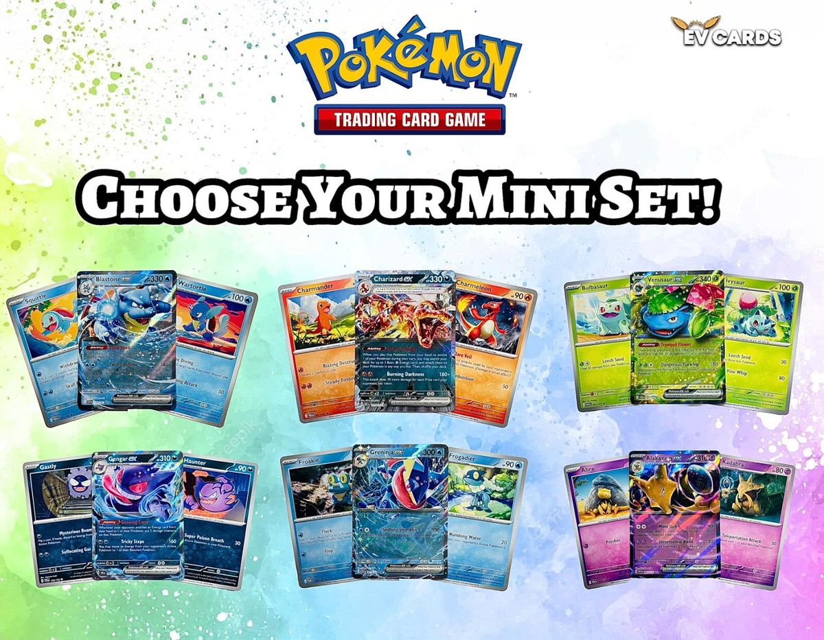 Pokemon TCG - Choose Your Mini Set | Charizard, Eevee, Mew & More