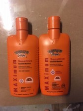 Lot of 2 TWO hawaiian tropic Maximum Sensitive Protective Sun Lotion