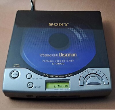 SONY CDプレーヤー Discman D-V8000 動作品 SONY D-V8000 Vintage Discman VCD Player with Remote Japan | eBay