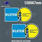 2 BILSTEIN SHOCK ABSORBER STICKERS DECAL