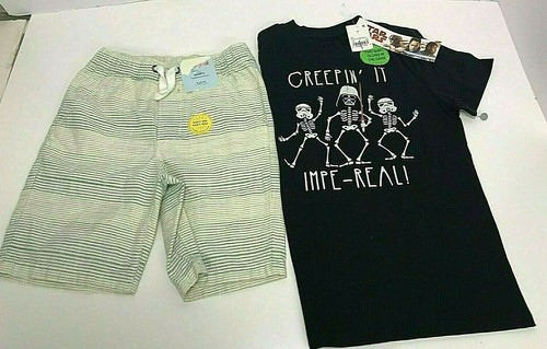  Star Wars/  Cat&Jack  Boy's Size 6 Mixed Set of 2 Pieces T-Shirts Shorts - Picture 1 of 6