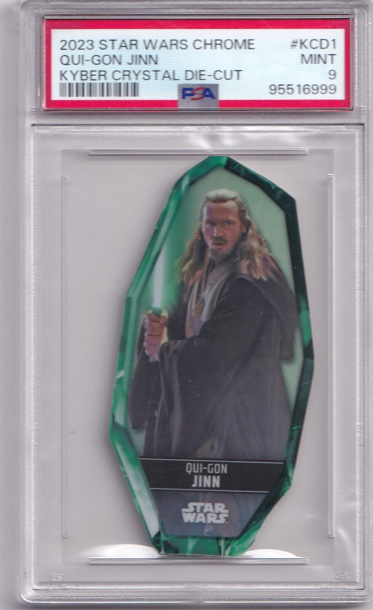 2023 Topps Star Wars Chrome Qui-Gon Jinn Kyber Crystal Die