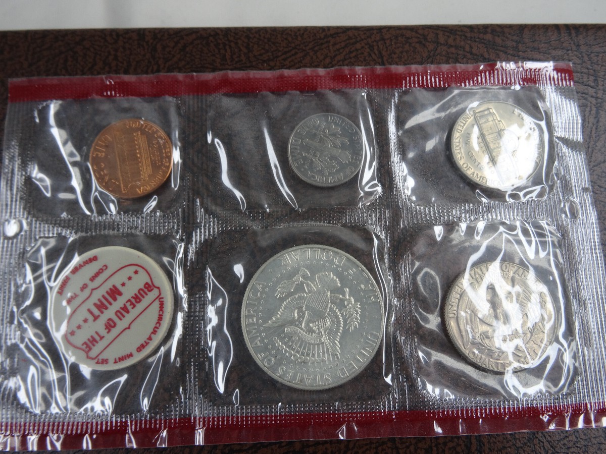 1970 US Mint Set Small Date S Cent Variety Uncirculated 10 Coins P
