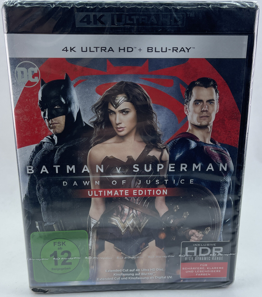Batman v Superman - Dawn Of Justice - New/Sealed 4K Ultra HD - German Import