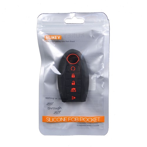 2Pcs Silicone Remote Key Fob Cover Case For Nissan Altima Sentra Rogue 5 Button - Bild 6 von 6