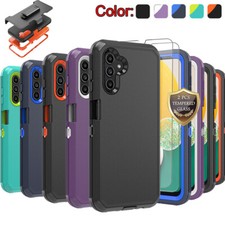 For Samsung GalaxyA02S A03S A04S A12 A13 A14 A15 5GCase/Tempered Glass/Belt Clip