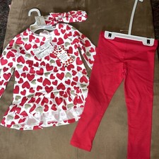 Tommy Bahama Girls 2 Pc Set Ruffle Top Leggings Size 24 Months NWT