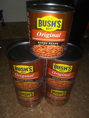 (5) Bush's Best Original Baked Beans Classic Bacon & Brown Sugar 16 Oz. Per 4/25