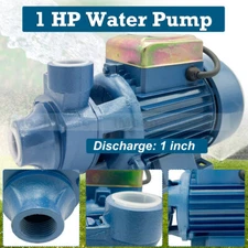 1HP CLEAR WATER PUMP ELECTRIC CENTRIFUGAL CLEAN WATER INDUSTRIAL FARM POOL POND