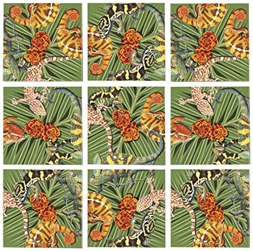 B Ослепите ящериц, Скремблируйте квадраты пазлом из 9 частей.