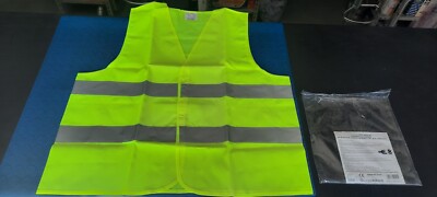 10: HIGH VISIBILITY 'SICHERHEITSWESTE REFLEKTIEREND GELB ZUGELASSEN GRÖSSE M/XXL