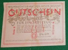 Weinacht Mark Gutschein Hitler Jugend