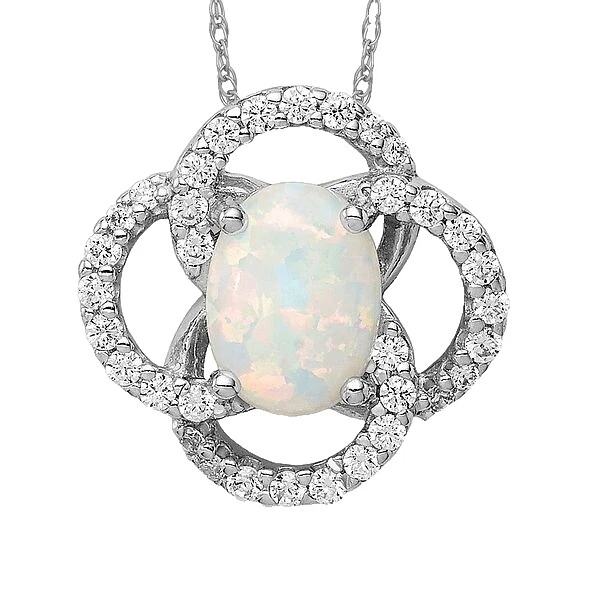 Opal Charm Fashion Necklaces & Pendants