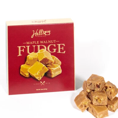 HALL'S CANDIES Hall's Maple Walnut Fudge, 1 Pound