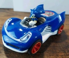 NKOK Sega Sonic the Hedgehog All-Stars Racing Pull-Back Blue Sonic Race Car