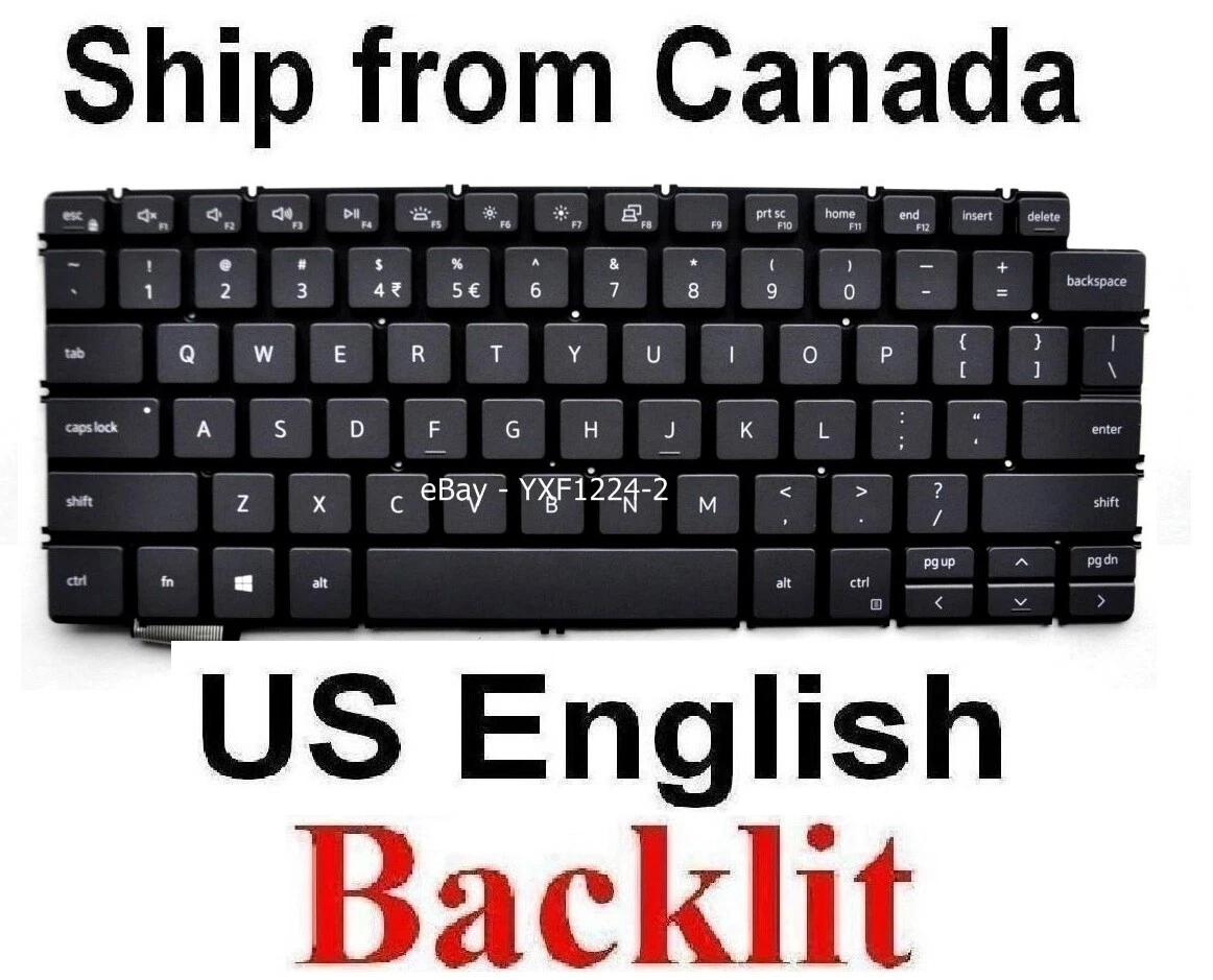 Keyboard for Dell Inspiron 13 7000 2-in-1 7391 13-7391 - US