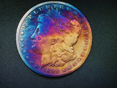 BEAUTIUL TONED 1899-O MORGAN SILVER DOLLAR, SCARCE  KEY DATE NICELY TONED! M-440