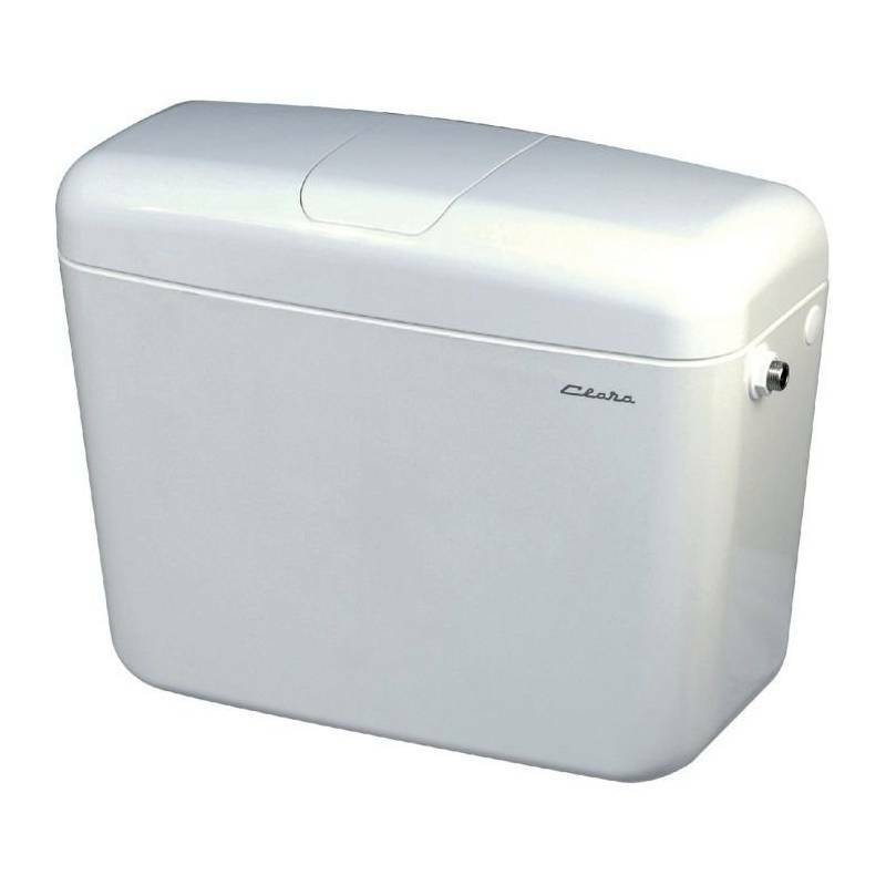Réservoir WC CLARA FZ 500 attenant en porcelaine haut de gamme blanche