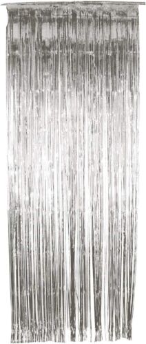 Błyszcząca zasłona, metaliczne srebro, 91cm x 244cm - Zdjęcie 1 z 1
