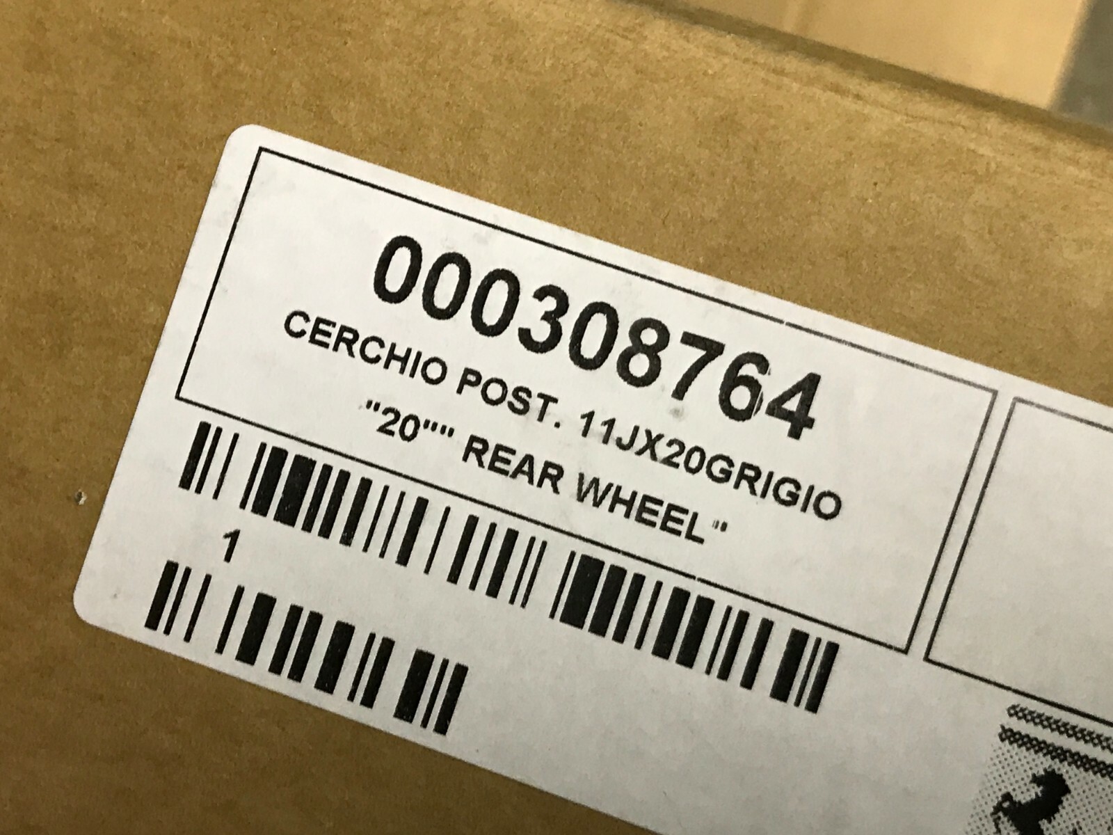 2016 - 2020 Ferrari 488 GTB Spider 4ps Set 20” 9J Front 11J Rear Wheel RIm OEM