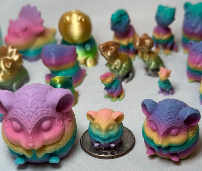 3d printed micro and mini creatures