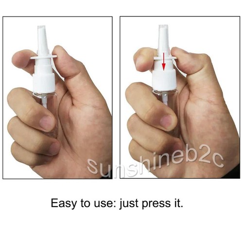 20 Stück Nasenspray Flasche Leer 10ML Nachfüllbare Zerstäuber Mit 3 Tropfer - Bild 5 von 7