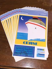 10 Mrs Grossmans Cruise Stickers Travel Vacation Ship Ocean Ports Call Shows