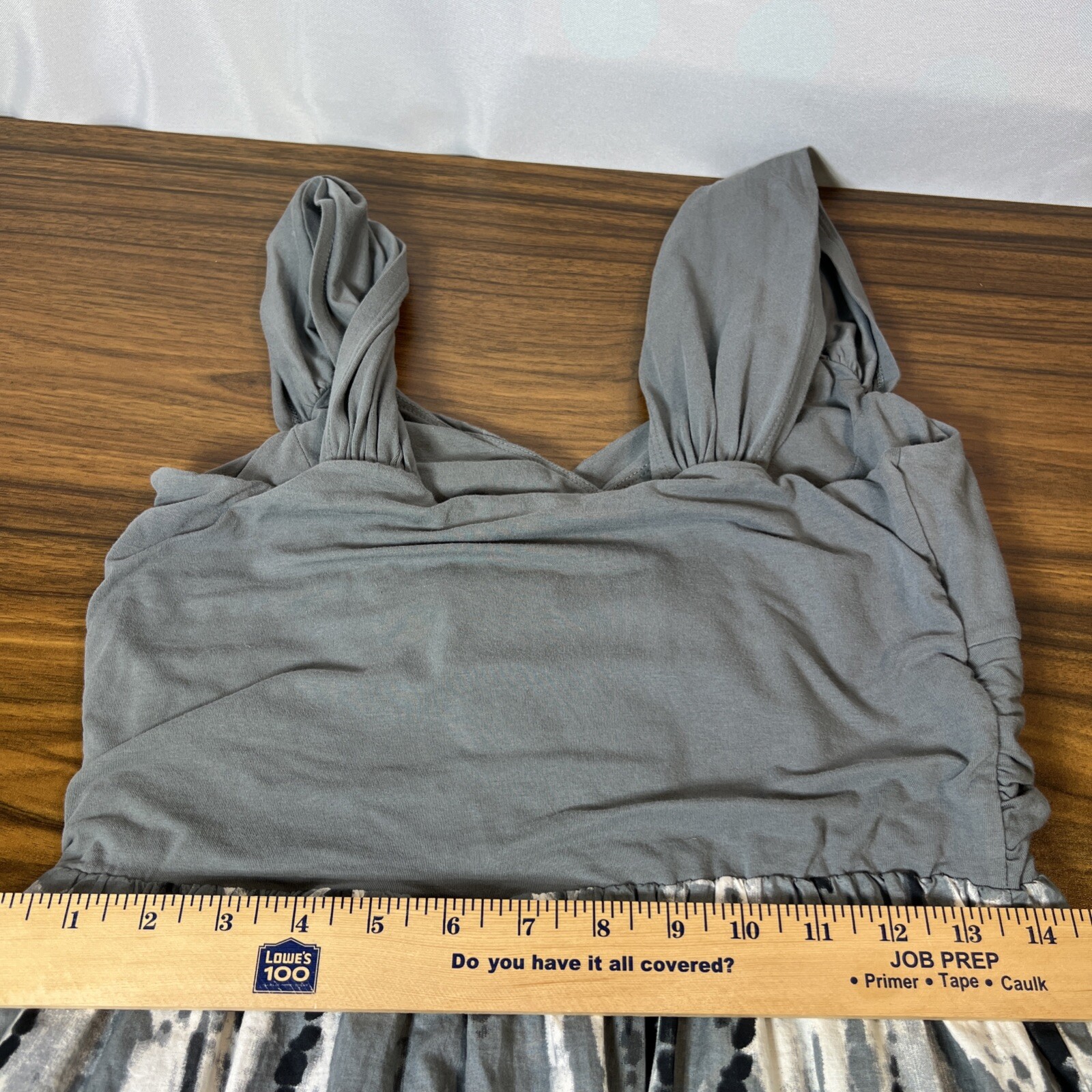 Converse Dress Women's Gray Size Large Ruched Paint Splatter Look Cotton 2012 thumbnail 13