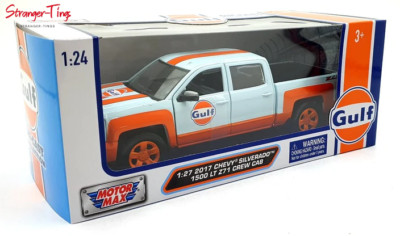 Motormax 79666 1/24 2017 Chevy Silverado 1500 LT Z71 Gulf Livery