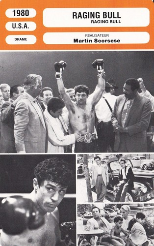 Fiche Cinéma - MARTIN SCORSESE - RAGING BULL - 1980