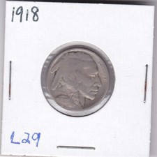 1918 Buffalo Nickel Acid Dated L29