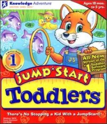 JumpStart Toddlers PC CD learn vocab mouse control songs ABCs 123s kids game!