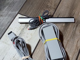 Original OEM Nintendo Brand Wii Power Cord, AV Cable, Sensor bar Bundle - TESTED