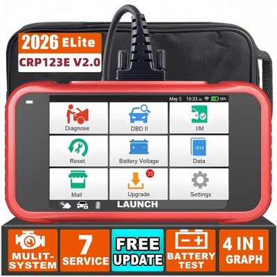 LAUNCH CRP123E V2.0 Elite KFZ OBD2 Scanner 4 SYSTEM Diagnosegerät ABS ENG AT SRS