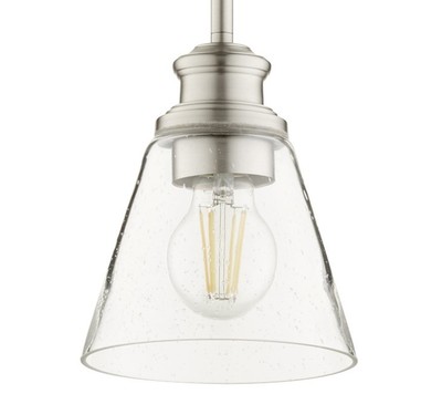 Quorum International 309 Dunbar 6''W Mini Pendant - Nickel
