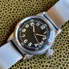 1944 Elgin A-11 Hack Grade 539 16 Jewels Luminous Dial US Military WWII Watch