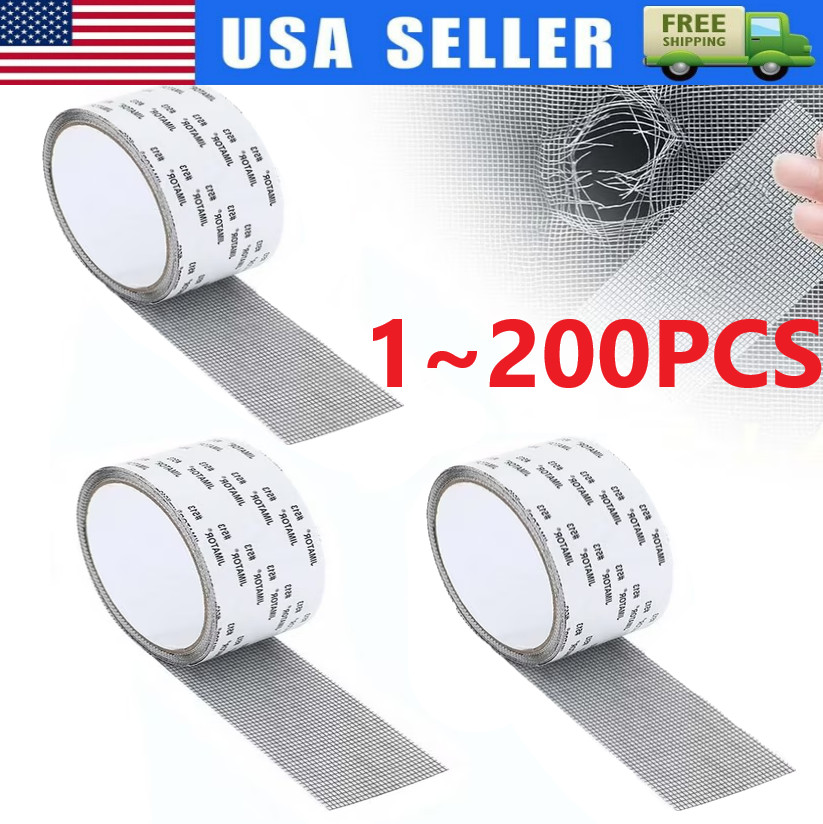 Screen Patch Repair Kit Window Repair Tape Fiberglass Covering Mesh Tool 5*200cm