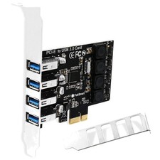 PCI-E 4-Ports USB 3.0 Card with Self-Powered Technology