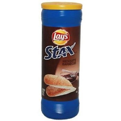 Lays Stax Mesquite Barbecue Chips 1 Ounce Snack Pack Crisps Varieties Available